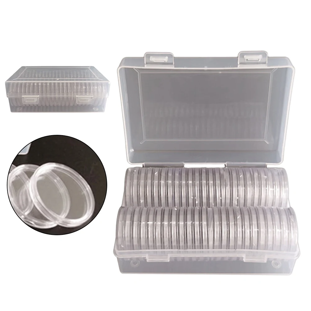Transparent Plastic Coin Holder Coin Collecting Box Case Coin Capsules Storage Box Coin Cases Holders Protector
Transparent Plastic Coin Holder Coin Collecting Box Case Coin Capsules Storage Box Coin Cases Holders Protector