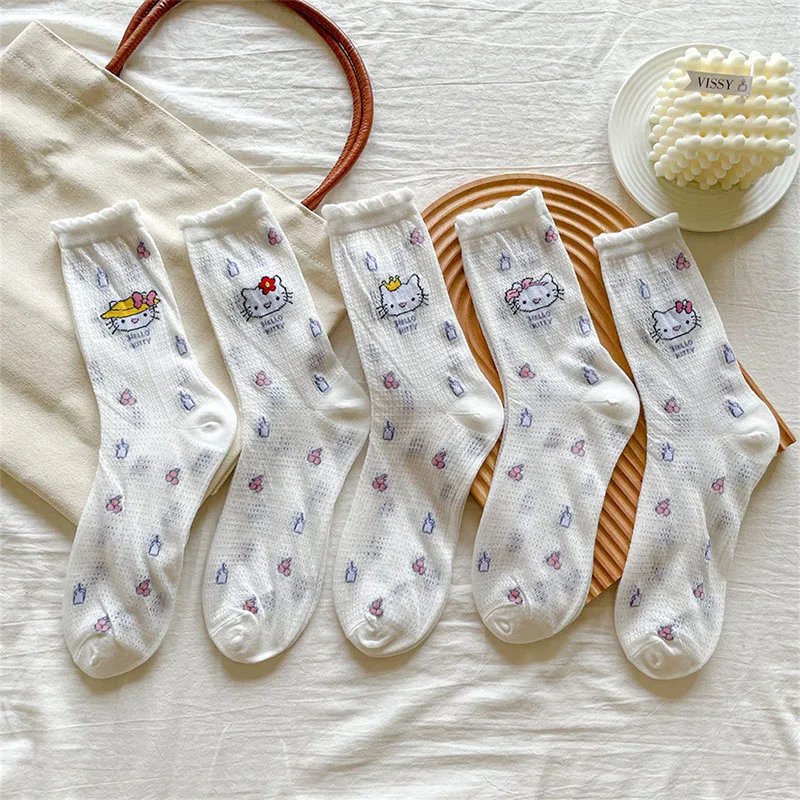 Kawaii Sanrio Hellokitty Socks Female White Cotton Socks Cute Tube Socks Cartoon Student Breathable Sports Socks Christmas Gift
Kawaii Sanrio Hellokitty Socks Female White Cotton Socks Cute Tube Socks Cartoon Student Breathable Sports Socks Christmas Gift