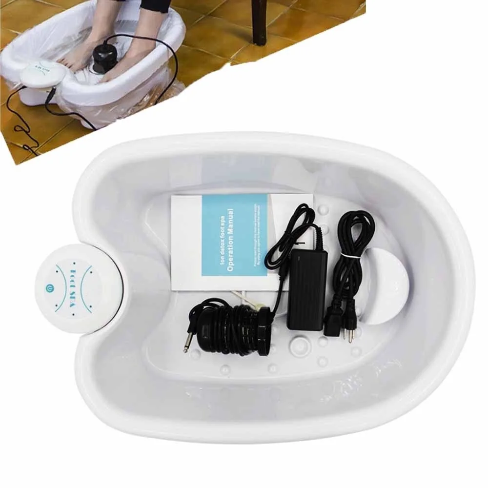 

Ионная ванна для ног, Детокс-машина для ног с ванной, детоксикационный спа-массажер, ионное очищение, массажное устройство, ведро, уход за зд...