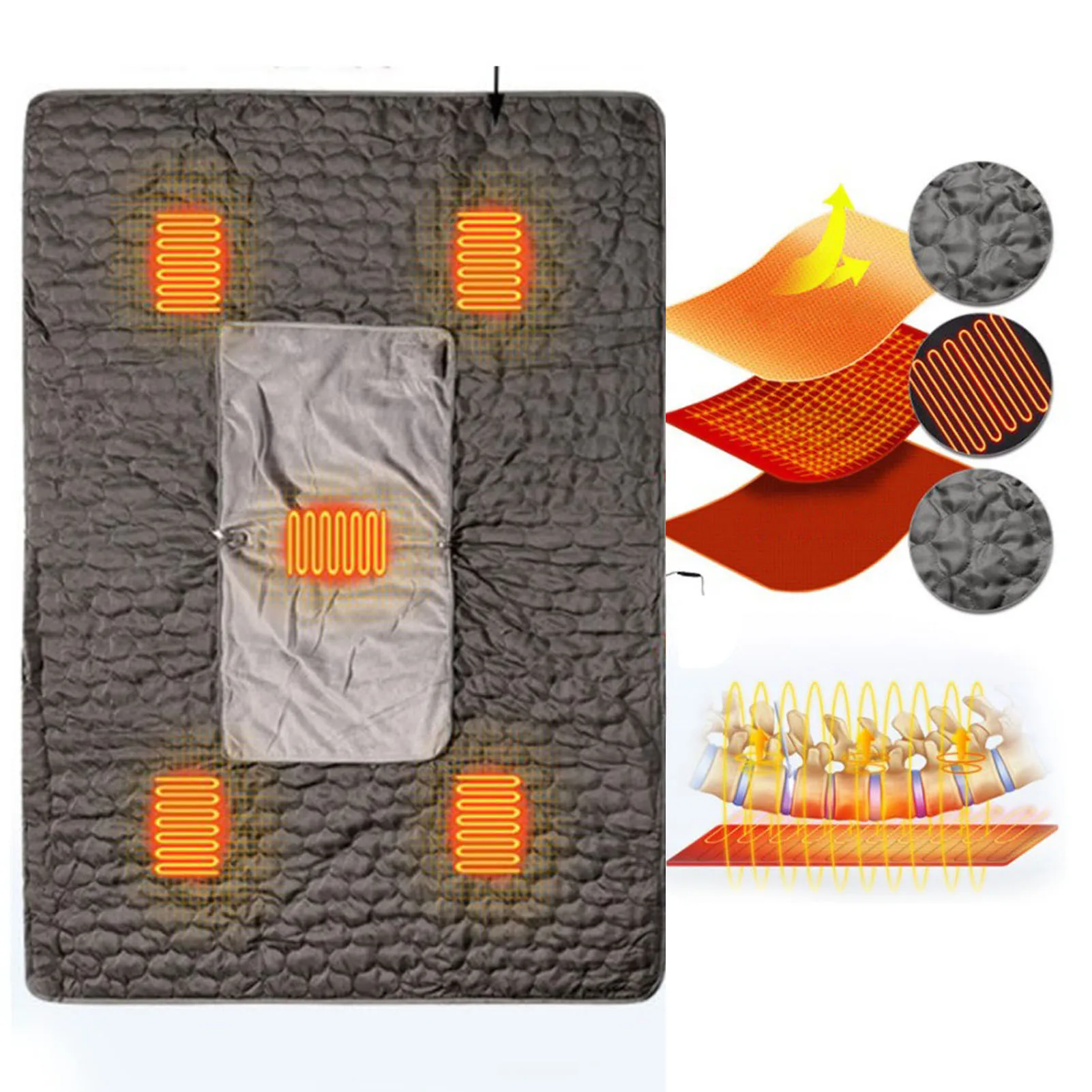 Electric Heating Pad for Office Machine Washable Soft and Comfortable Electric Blanket Throw Fast Heating for Camping
Electric Heating Pad for Office Machine Washable Soft and Comfortable Electric Blanket Throw Fast Heating for Camping