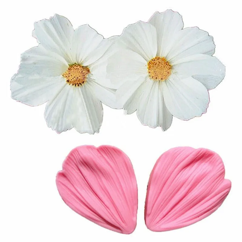 

Chrysanthemum Flower Petals Shape Silicone Mold Fondant Chocolate cake tools Baking Cookie Moulds Decorating Molds F0681