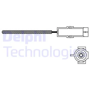 DELPHI ES10966-12B1 LAMBDA SENSOR 93 ASTRA.F-CORSA.B-TIGRA 1.4 8V * C14NZ *