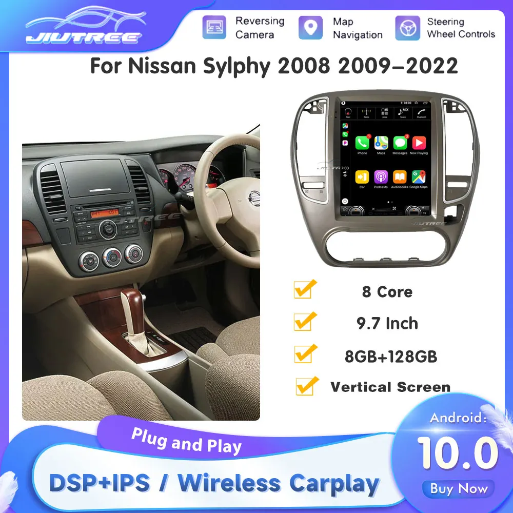 Автомобильный радиоприемник Android 10 для Nissan Sylphy 2008 2009-2022 мультимедийный плеер Автомобильный GPS-навигатор стереоприемник 4G WiFi DSP Carplay
Автомобильный радиоприемник Android 10 для Nissan Sylphy 2008 2009-2022 мультимедийный плеер Автомобильный GPS-навигатор стереоприемник 4G WiFi DSP Carplay