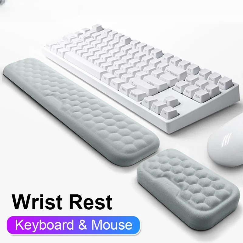 

Новинка, защитный коврик для мыши и клавиатуры с массажной текстурой для ПК, игровая эргономичная мышь, хлопковая подставка с эффектом памяти