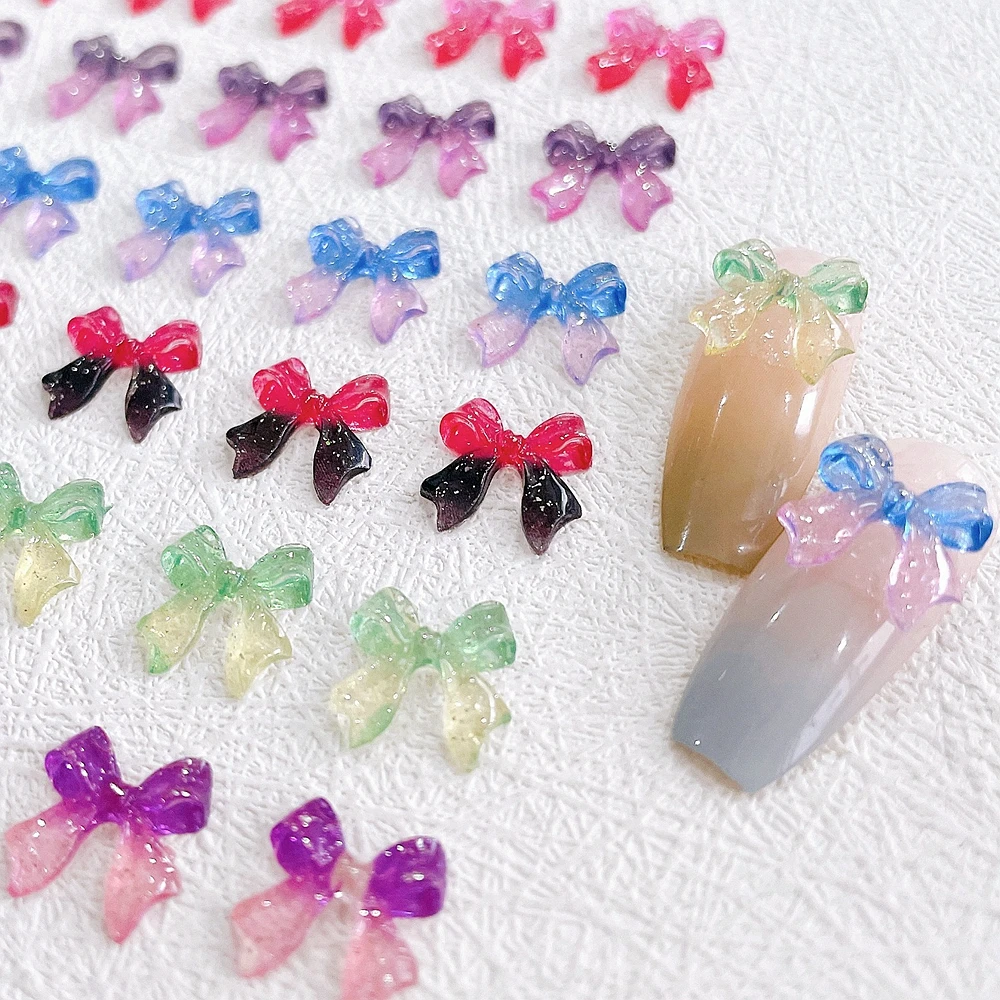 30PCS Sunlight Color Changing 3D Bow Nail Art Charms Clear Glitter Ribbon Bowknot Kawaii Nail Decorations Supplies Accessories
30PCS Sunlight Color Changing 3D Bow Nail Art Charms Clear Glitter Ribbon Bowknot Kawaii Nail Decorations Supplies Accessories