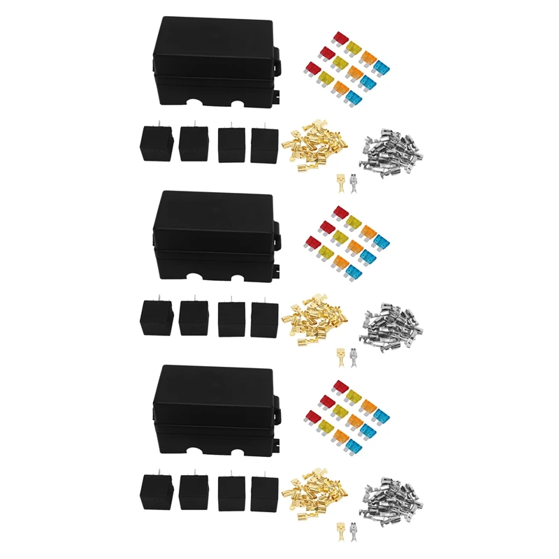 12 Way Blade Fuse Holder Box With Spade Terminals And Fuse 12PCS 4Pin 12V 80A Relays For Car Truck Trailer And Boat
12 Way Blade Fuse Holder Box With Spade Terminals And Fuse 12PCS 4Pin 12V 80A Relays For Car Truck Trailer And Boat