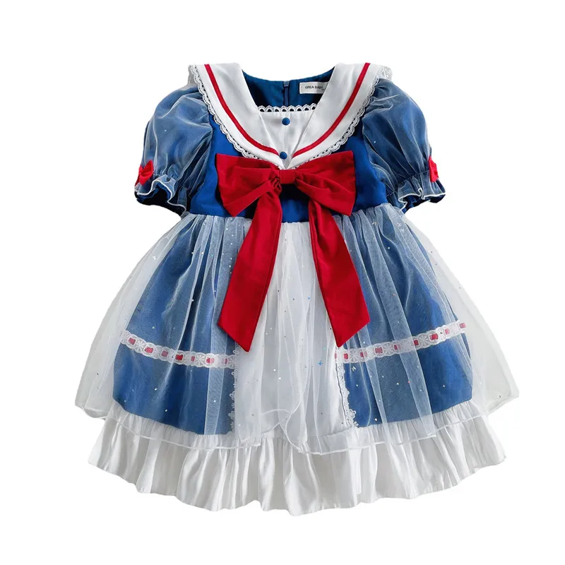 Детское летнее платье в стиле "Лолита", милый Кружевной Костюм с бантом, платья для девочек, одежда для вечеринки и сцены, сетчатые платья при...
Детское летнее платье в стиле "Лолита", милый Кружевной Костюм с бантом, платья для девочек, одежда для вечеринки и сцены, сетчатые платья при...