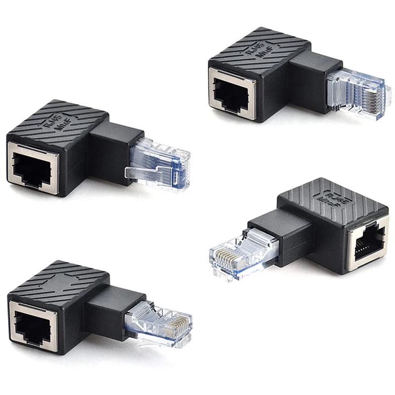 90 Degree Right Angle RJ45 Male To Female Converter Ethernet LAN Extension Adapter Network Cable Connector Extender For Computer
90 Degree Right Angle RJ45 Male To Female Converter Ethernet LAN Extension Adapter Network Cable Connector Extender For Computer