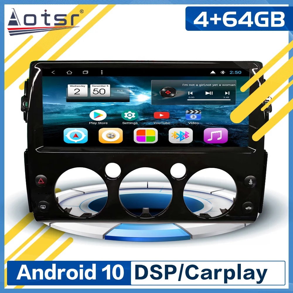 Android 10 Car Multimedia Tape Radio Recorder Player Stereo For Toyota FJ Land Cruiser 2007 - 2017 Audio GPS Navi Head Unit 1Din
Android 10 Car Multimedia Tape Radio Recorder Player Stereo For Toyota FJ Land Cruiser 2007 - 2017 Audio GPS Navi Head Unit 1Din