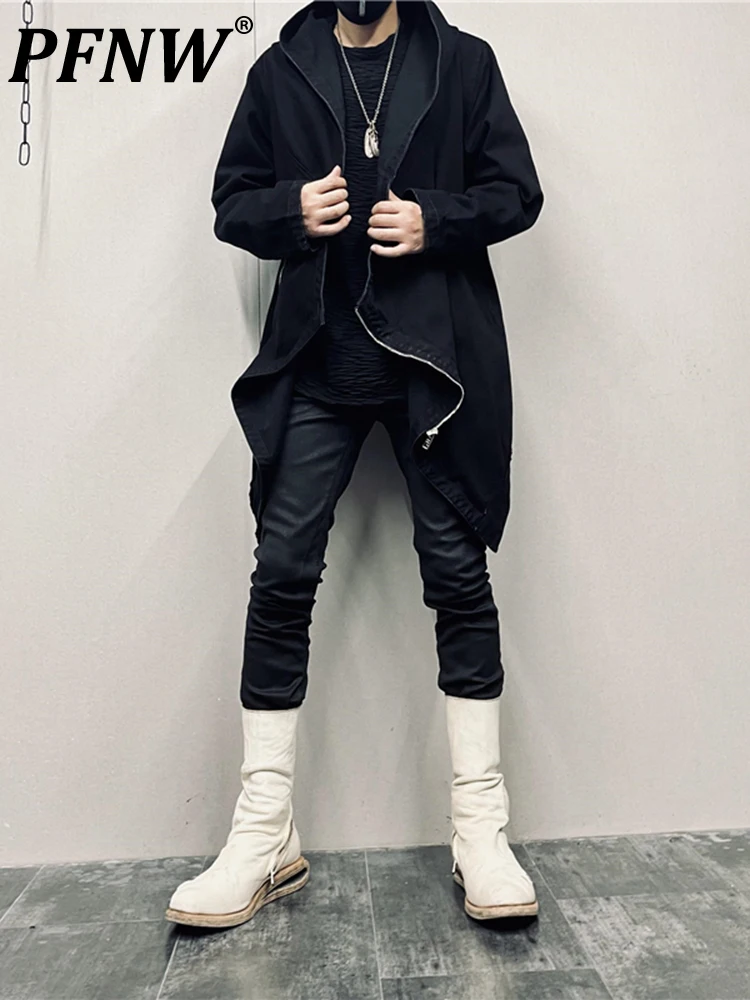 PFNW Darkwear Retro Washed Medium Long Hooded Windbreaker Loose Cloak Autumn Winter Trend New Tide Chic Techwear Jackets 12A5780
PFNW Darkwear Retro Washed Medium Long Hooded Windbreaker Loose Cloak Autumn Winter Trend New Tide Chic Techwear Jackets 12A5780