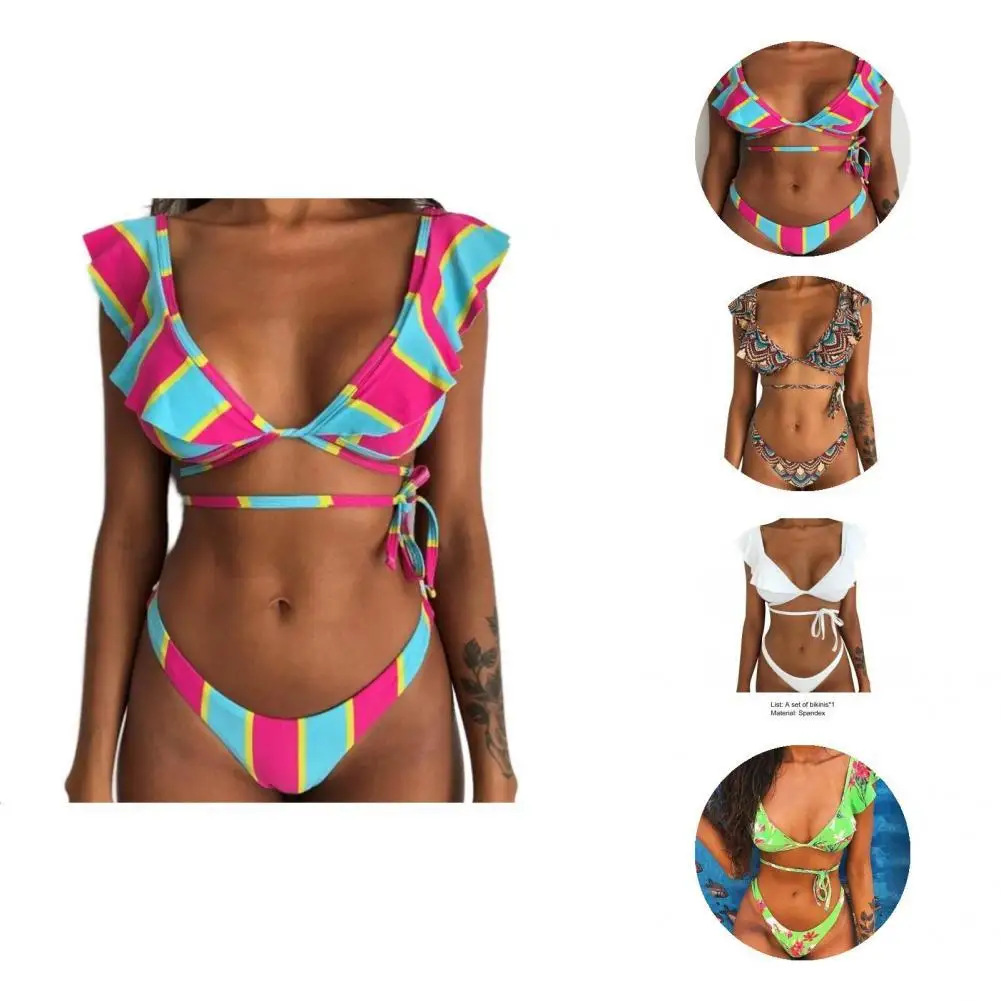 2Pcs/Set Attractive Women Swimwear Floral Print Two-piece Women Swimsuit Adjustable Slim Bikini
2Pcs/Set Attractive Women Swimwear Floral Print Two-piece Women Swimsuit Adjustable Slim Bikini