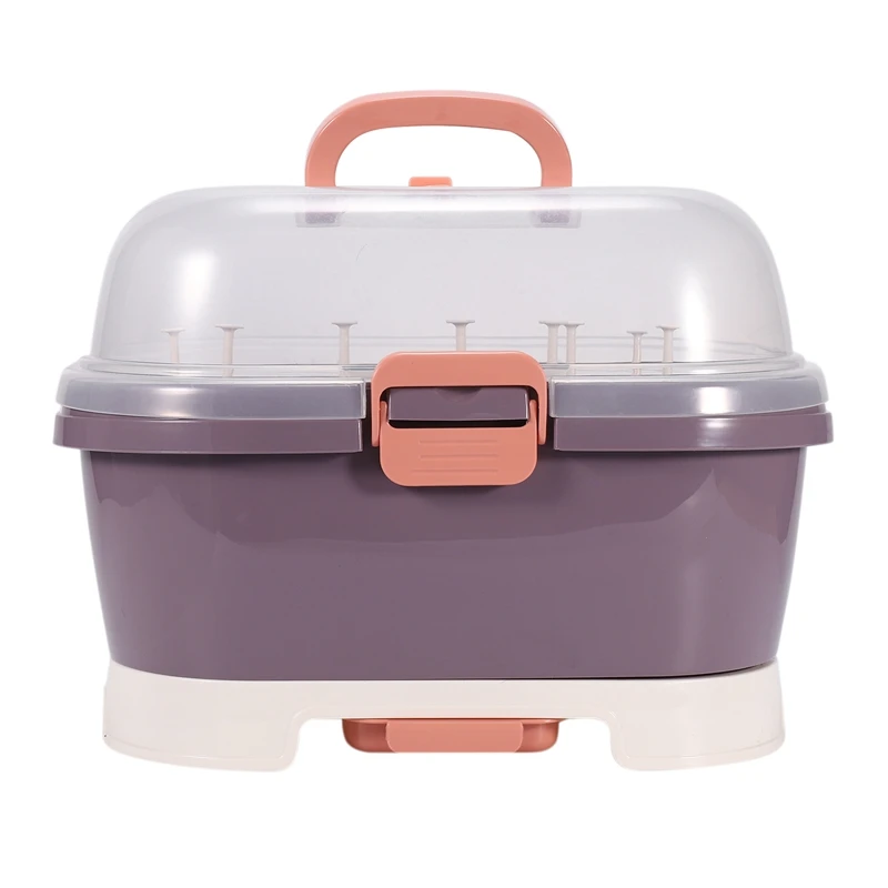 Portable Baby Bottles Storage Box Drying Rack Plastic Tableware Dry Case Kid Travel Feeding Multi-Functional Storage Box
Portable Baby Bottles Storage Box Drying Rack Plastic Tableware Dry Case Kid Travel Feeding Multi-Functional Storage Box