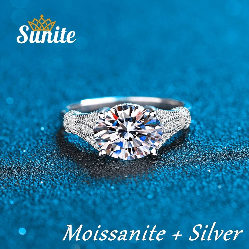 Бриллиантовое кольцо Sunite с овальным муассанитом 3,0 карата для женщин и девушек
Бриллиантовое кольцо Sunite с овальным муассанитом 3,0 карата для женщин и девушек