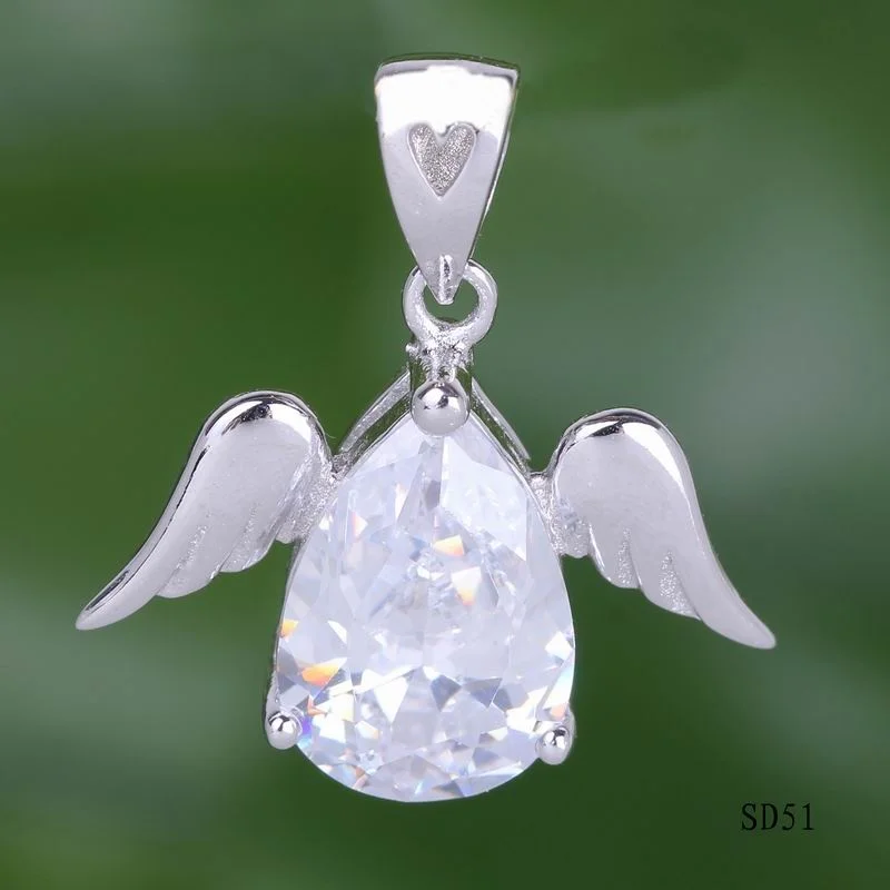ANGLANG Angel Wing White/Purple Cubic Zirconia Small Pendant Necklace Silver Color Bijoux Collier Elegant Women Jewelry Gifts 
ANGLANG Angel Wing White/Purple Cubic Zirconia Small Pendant Necklace Silver Color Bijoux Collier Elegant Women Jewelry Gifts