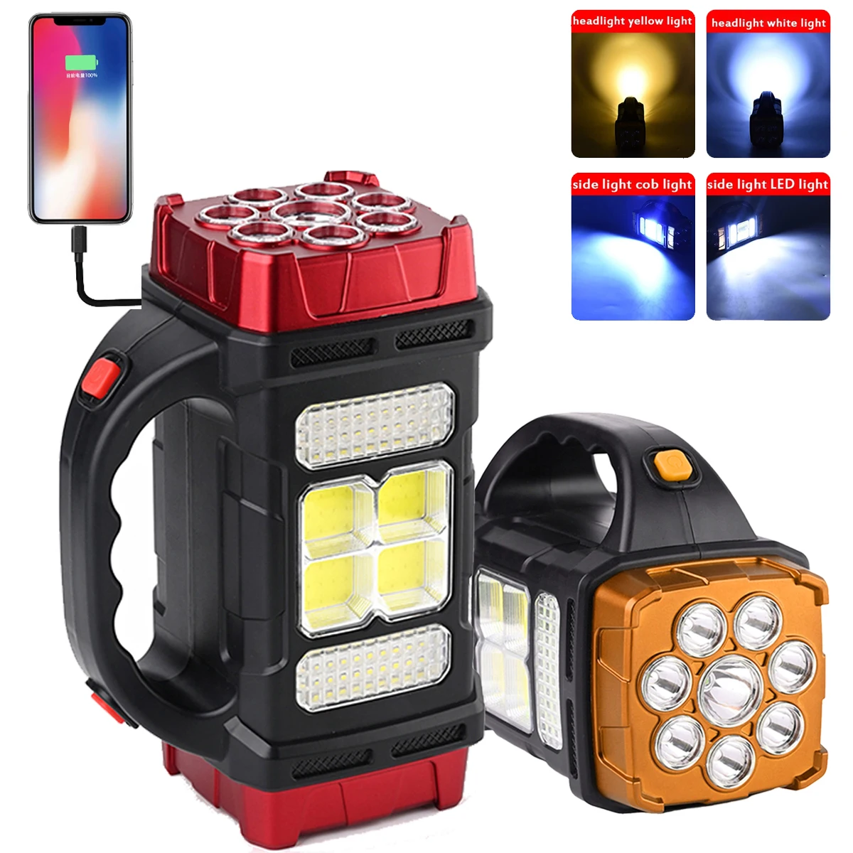 Portable Solar Lantern 2400mAh Power Bank Flashlight With USB Charging Rechargeable Camping Lantern Waterproof Solar Flashlight
Portable Solar Lantern 2400mAh Power Bank Flashlight With USB Charging Rechargeable Camping Lantern Waterproof Solar Flashlight