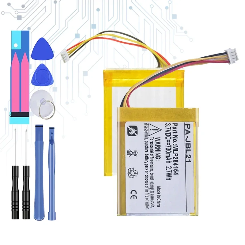 МЛП 284154 Сменный аккумулятор-динамик емкостью 730 мАч mp3 для JBL Go 2 2HMLP 1ICP3/41/54