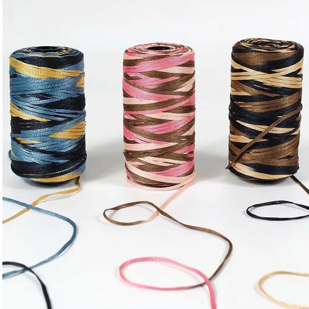

Crochet Yarn Summer Ice Rope for Hand Crocheting Hat Fashion Light Viscose Thread Knitting Bag Apparel Sewing DIY Craft Supplies
