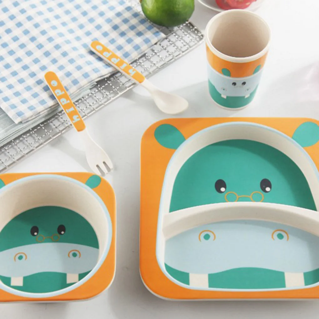 Набор детской посуды из бамбукового волокна, 5 шт./компл.
Набор детской посуды из бамбукового волокна, 5 шт./компл.