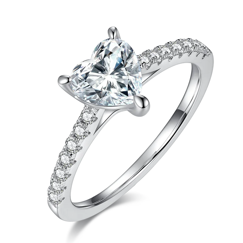 SGARIT S925 Sterling Silver Heart Brilliant Cut Band Ring Classic Jewelry 1CT Moissanite VVS1 D Color Diamond Fine Woman Ring
SGARIT S925 Sterling Silver Heart Brilliant Cut Band Ring Classic Jewelry 1CT Moissanite VVS1 D Color Diamond Fine Woman Ring