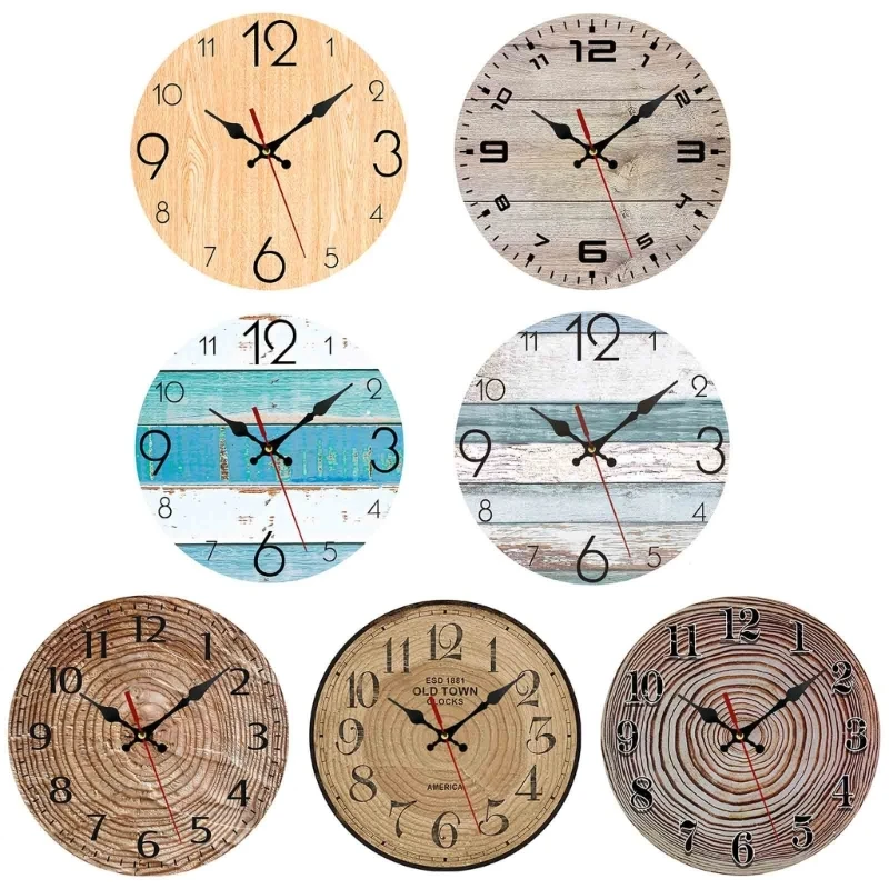 Vintage Wood Clock Hanging Digital Wooden Clocks Ornament for Children Room Kid Room Kindergarten 95AA
Vintage Wood Clock Hanging Digital Wooden Clocks Ornament for Children Room Kid Room Kindergarten 95AA