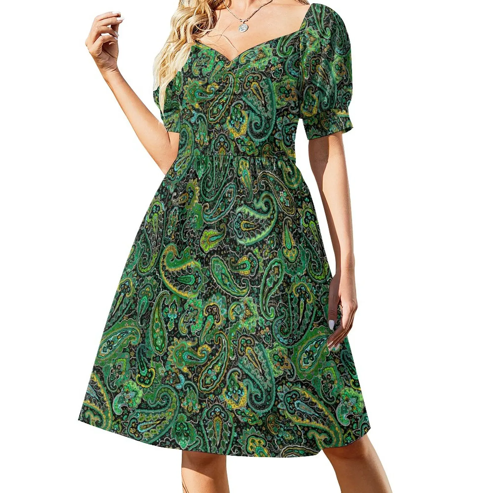 Green Paisley Dress Vintage Floral Print Elegant Dresses Spring Korean Fashion Casual Dress Custom Clothing 3XL 4XL 5XL
Green Paisley Dress Vintage Floral Print Elegant Dresses Spring Korean Fashion Casual Dress Custom Clothing 3XL 4XL 5XL