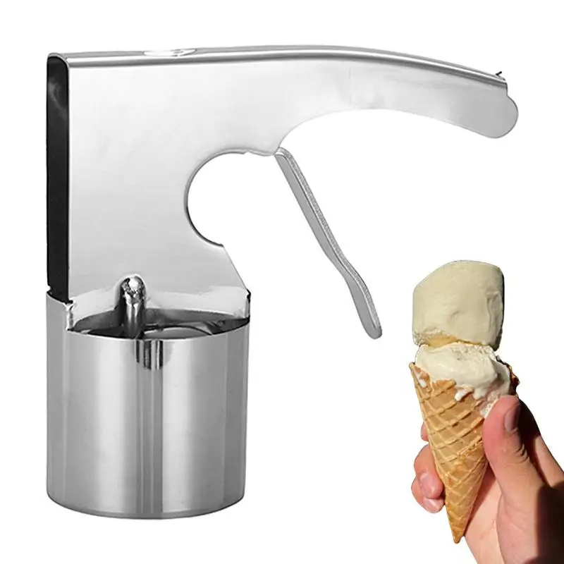 Cylindrical Ice Cream Scoop Stainless Steel Cylinder Ice Cream Spoon Household Nonstick Scoop With Trigger For Icecream Balls
Cylindrical Ice Cream Scoop Stainless Steel Cylinder Ice Cream Spoon Household Nonstick Scoop With Trigger For Icecream Balls
