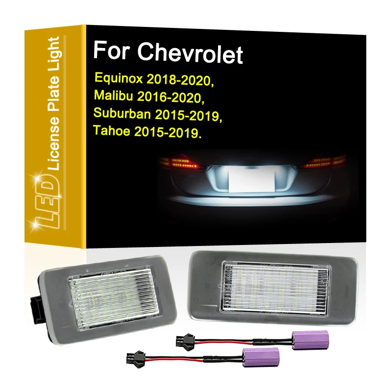 LED Number Plate Lamp For Chevrolet Equinox 2018-2020 Malibu 16-20 Suburban 15-19 Tahoe 15-19 White License Plate Light Assembly
LED Number Plate Lamp For Chevrolet Equinox 2018-2020 Malibu 16-20 Suburban 15-19 Tahoe 15-19 White License Plate Light Assembly