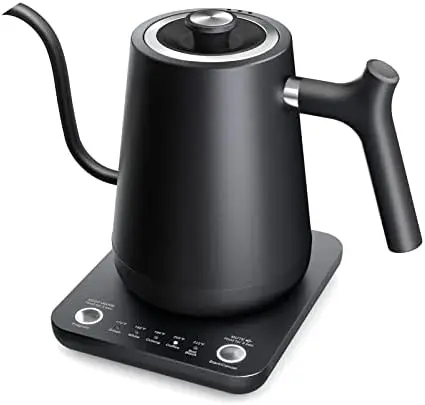 Tea Kettle Pour-Over Kettle for Coffee, with 5 Variable Presets, 100% Stainless Steel Inner, with Keep Warm and Mute Function 0.
Tea Kettle Pour-Over Kettle for Coffee, with 5 Variable Presets, 100% Stainless Steel Inner, with Keep Warm and Mute Function 0.