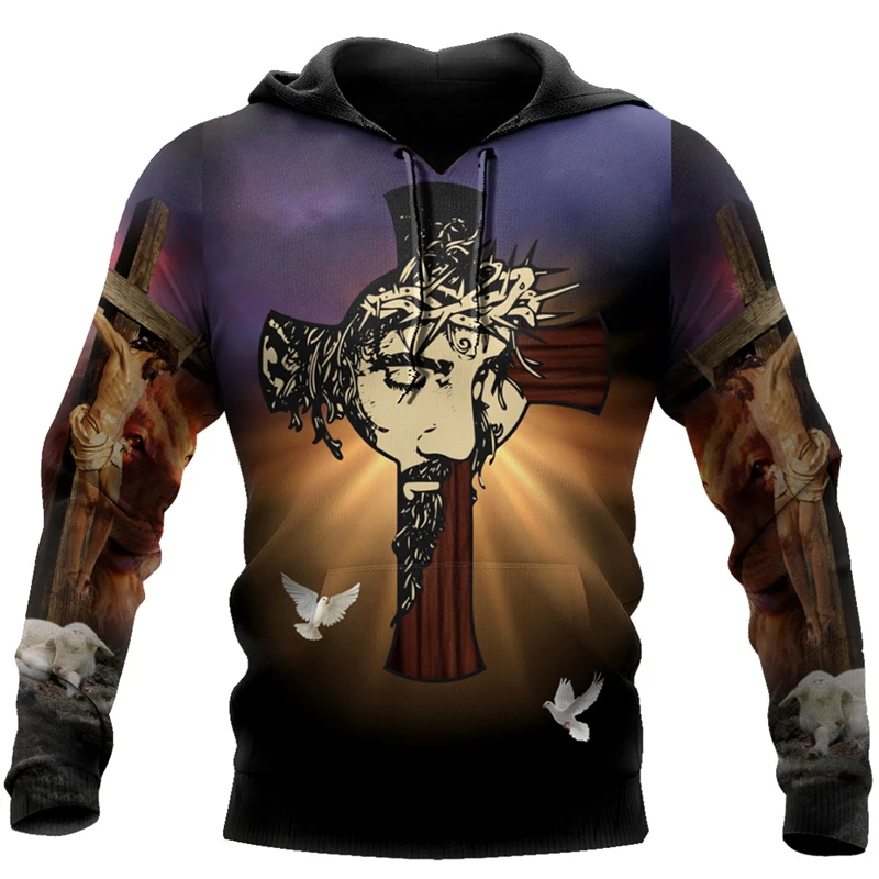 Men's Hoodie Jesus Christ 3D Print Sweatshirt Spring Fall Designer Fashion Casual Pullover Oversized y2k Clothes Stranger Things
Men's Hoodie Jesus Christ 3D Print Sweatshirt Spring Fall Designer Fashion Casual Pullover Oversized y2k Clothes Stranger Things