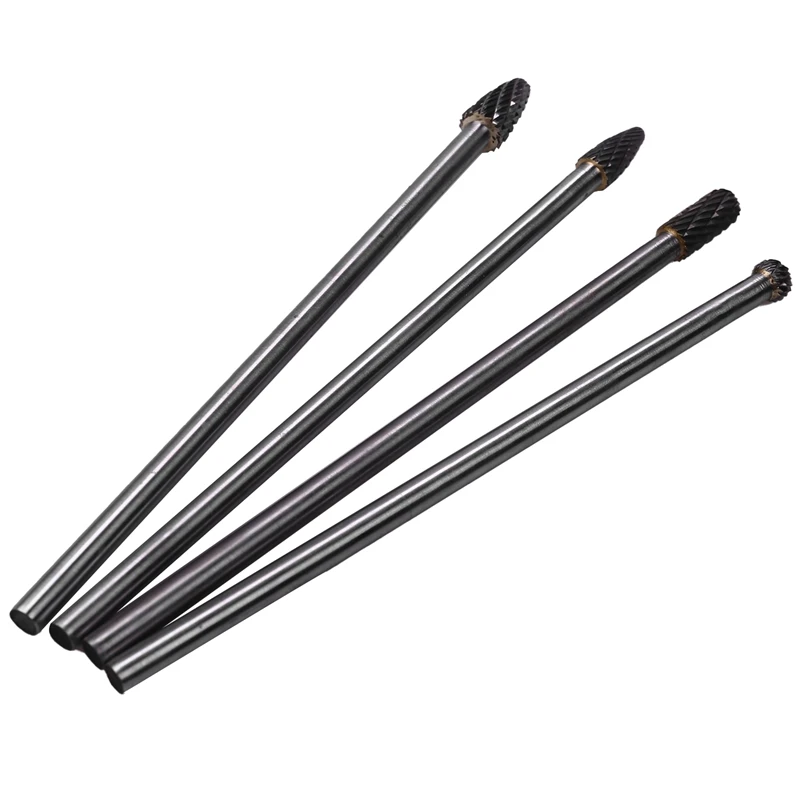 4Pcs Long Reach Rotary Burr Double Cut Tungsten Carbide Bit 1/4 Inch Shank 6 Inch Set
4Pcs Long Reach Rotary Burr Double Cut Tungsten Carbide Bit 1/4 Inch Shank 6 Inch Set