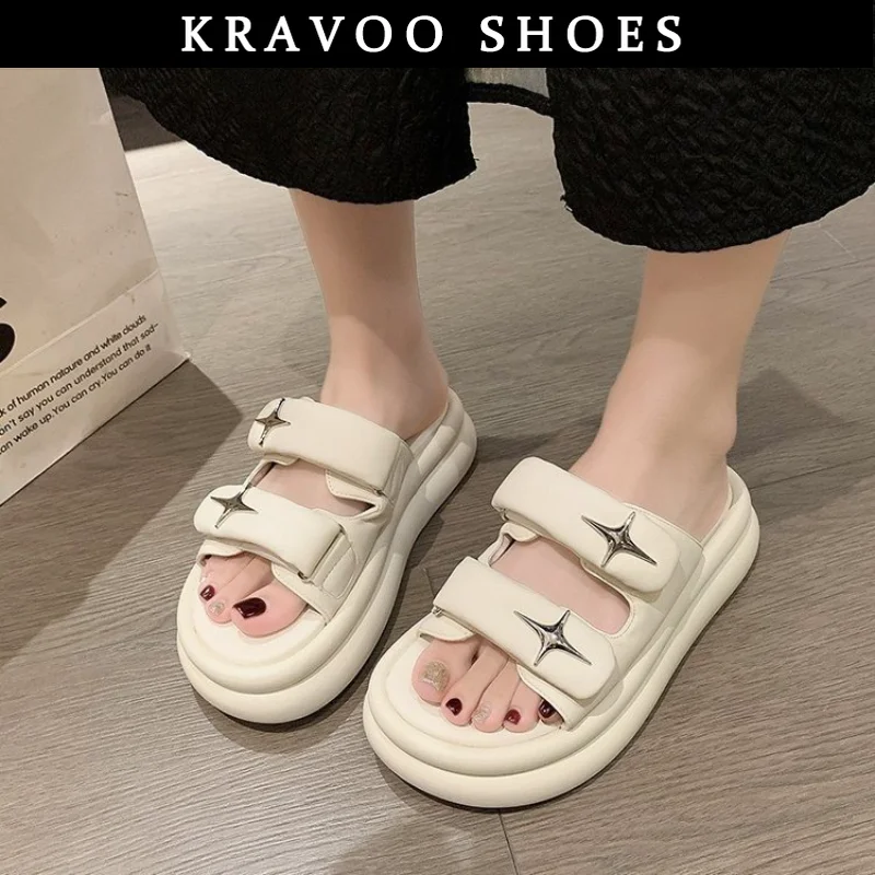 KRAVOO Shoes for Women Solid Color Thick Sandals Women's Outdoor Beach Increase Ladies Slippers Casual Shoes New Shoes Summer
KRAVOO Shoes for Women Solid Color Thick Sandals Women's Outdoor Beach Increase Ladies Slippers Casual Shoes New Shoes Summer