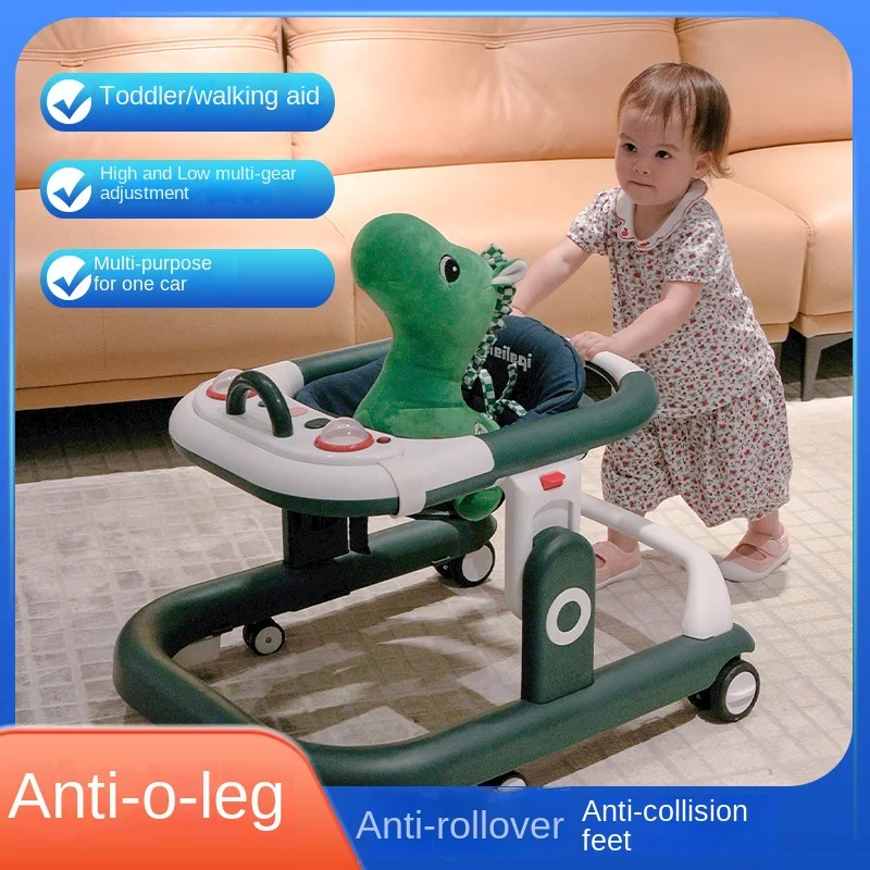 

LazyChild Baby Walker Anti-o-shaped Legs Multi-functional Anti-fall Anti-rollover Girl Baby Boy Can Sit On A U-shaped Trolley