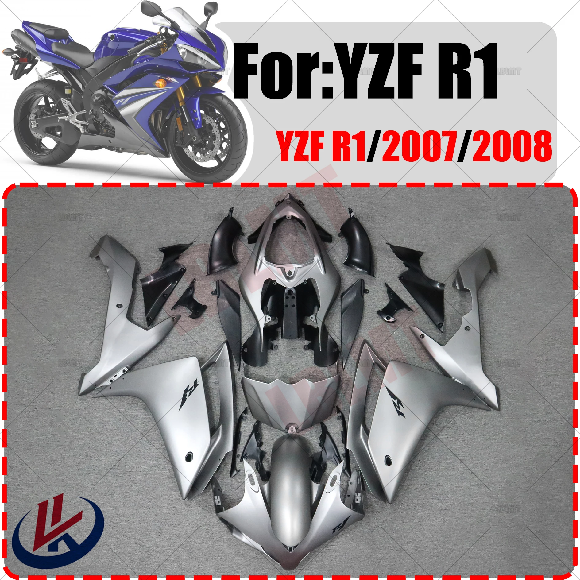 

Обтекатель для мотоцикла, комплект обтекателей для кузова для YAMAHA YZF R1 YZFR1 2007 2008, обтекатель для кузова из АБС-пластика для мотоцикла