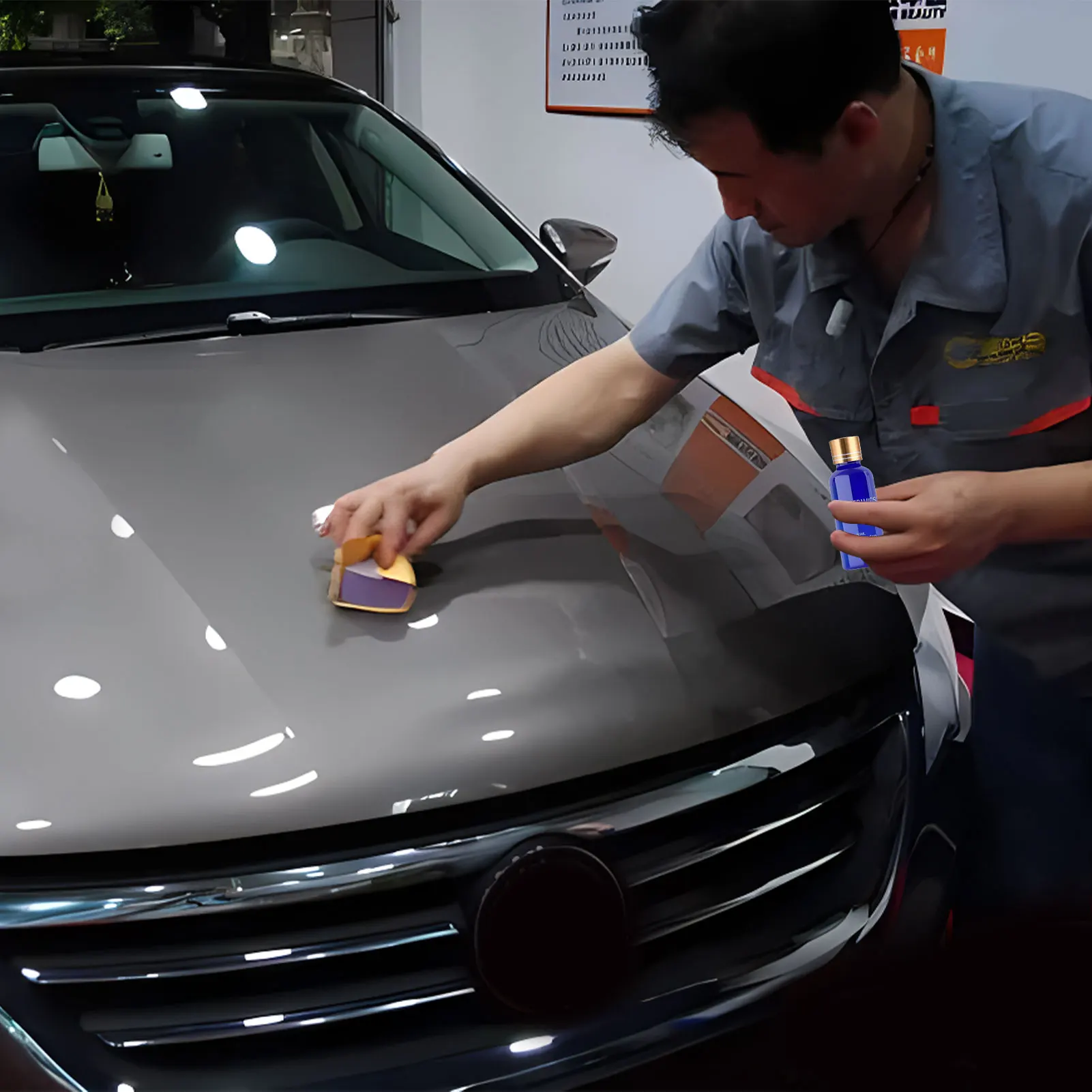 Ceramic Coating Kit Hydrophobic Polish Nano Coating Agent Anti Scratch Polish Nano Coating Agent With Sponge And No-dust Cloth
Ceramic Coating Kit Hydrophobic Polish Nano Coating Agent Anti Scratch Polish Nano Coating Agent With Sponge And No-dust Cloth