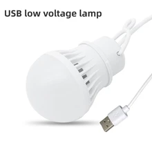 3/5/7W USB Lamp Bulb 5V Portable Camping Lantern Lamp LED USB Power Reading Book Light For Outdoor Camping Tent Lighting
