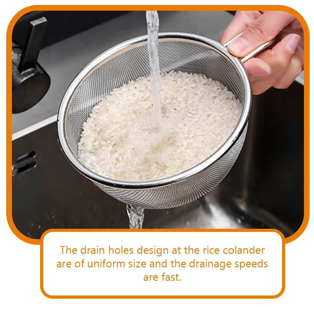 Sieve Fine Mesh Stainless Steel Colander For Kitchen Rice Strainer Strainers Basket Metal
Sieve Fine Mesh Stainless Steel Colander For Kitchen Rice Strainer Strainers Basket Metal