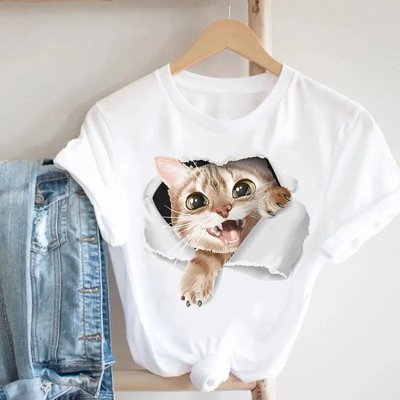 Women Watercolor Cat Lovely 90s Clothing Summer Top Clothes Fashion Short Sleeve Graphic Tee Female Casual Tshirt T-shirt
Women Watercolor Cat Lovely 90s Clothing Summer Top Clothes Fashion Short Sleeve Graphic Tee Female Casual Tshirt T-shirt