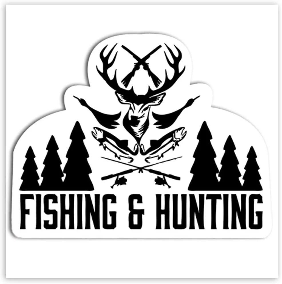 For 1 fun sticker fishing and hunting motorcycle window door scooter helmet bicycle 
For 1 fun sticker fishing and hunting motorcycle window door scooter helmet bicycle