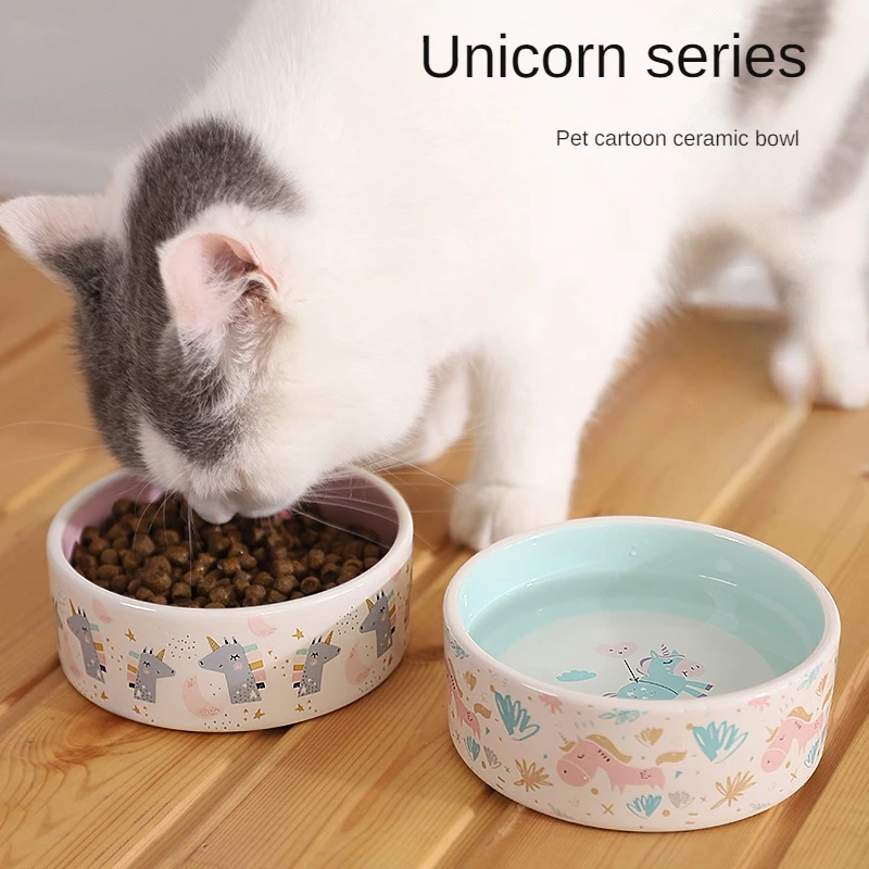Classic Heavy Duty Non Slip Cat Ceramic Bowl 5",Cartoon pattern Ceramic Stoneware Pet Bowl for Cats & Small Dogs,Dishwasher Safe
Classic Heavy Duty Non Slip Cat Ceramic Bowl 5",Cartoon pattern Ceramic Stoneware Pet Bowl for Cats & Small Dogs,Dishwasher Safe
