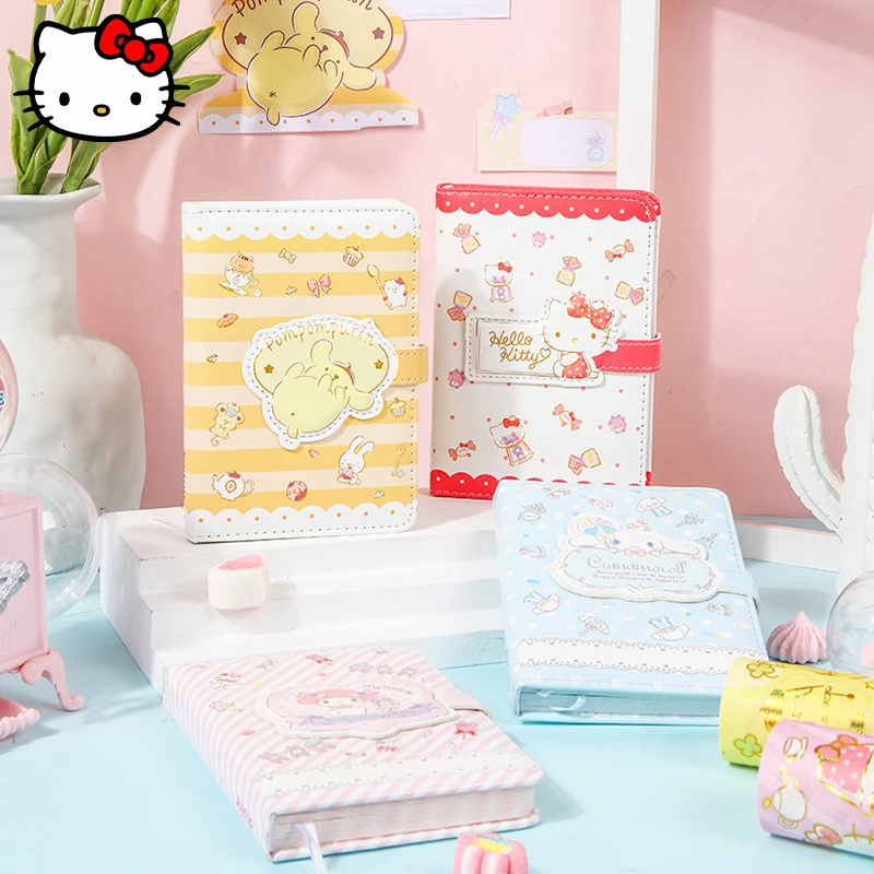 4PCS Kawaii Sanrio HelloKitty Notepad MyMelody Cinnamoroll Cute Cartoon Girl Coloring Page Magnetic Buckle Ledger Notebook Gift
4PCS Kawaii Sanrio HelloKitty Notepad MyMelody Cinnamoroll Cute Cartoon Girl Coloring Page Magnetic Buckle Ledger Notebook Gift