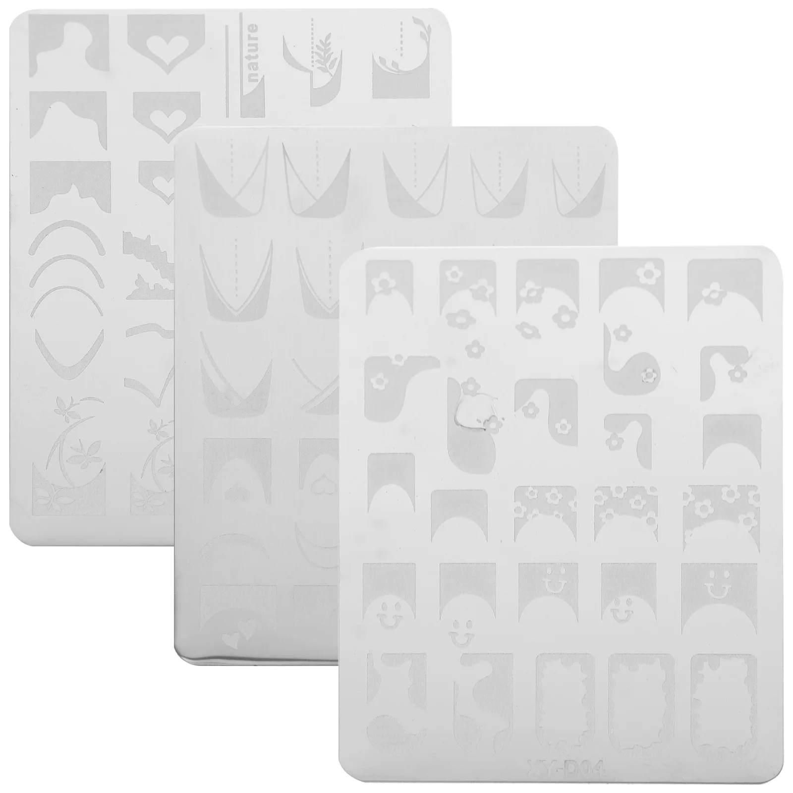 

Nail Plate Stamps Stamping Plates Stencil Polish Stencils Stamper Manicure Templates DIY Steel Tool