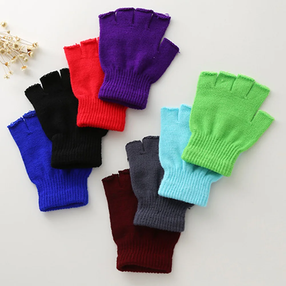 Unisex Knitted Stretch Gloves Winter Warm Half Finger Mittens Women Men Fingerless Gloves Solid Color Ouedoor Cold Proof Glove
Unisex Knitted Stretch Gloves Winter Warm Half Finger Mittens Women Men Fingerless Gloves Solid Color Ouedoor Cold Proof Glove