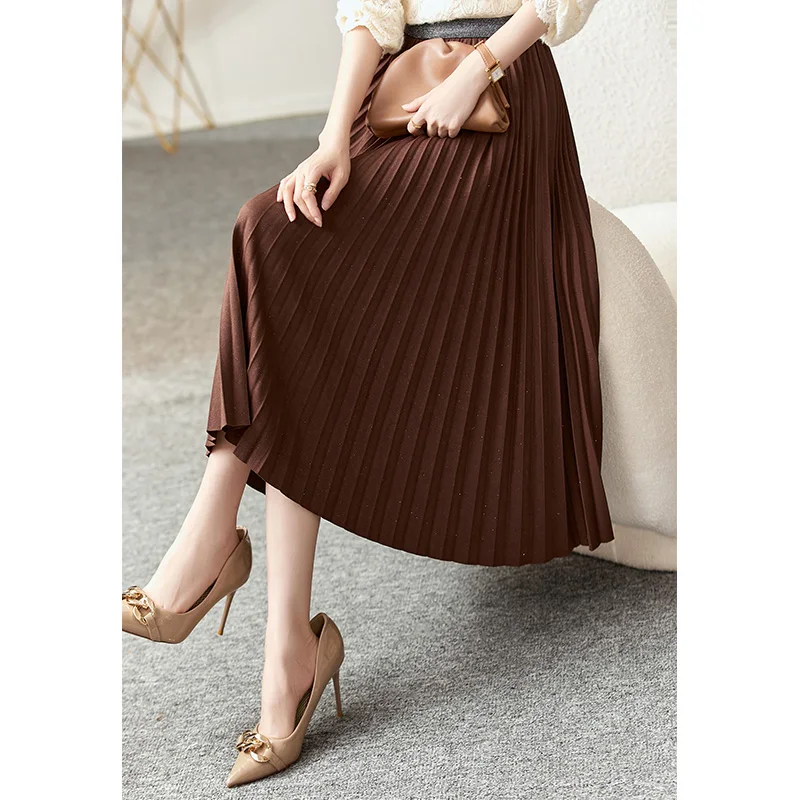 Vimly Pleated Skirt for Women 2022 Autumn Winter New Solid Elegant Fashion Loose Casual High Waist Commuter A-line Skirts V5992
Vimly Pleated Skirt for Women 2022 Autumn Winter New Solid Elegant Fashion Loose Casual High Waist Commuter A-line Skirts V5992