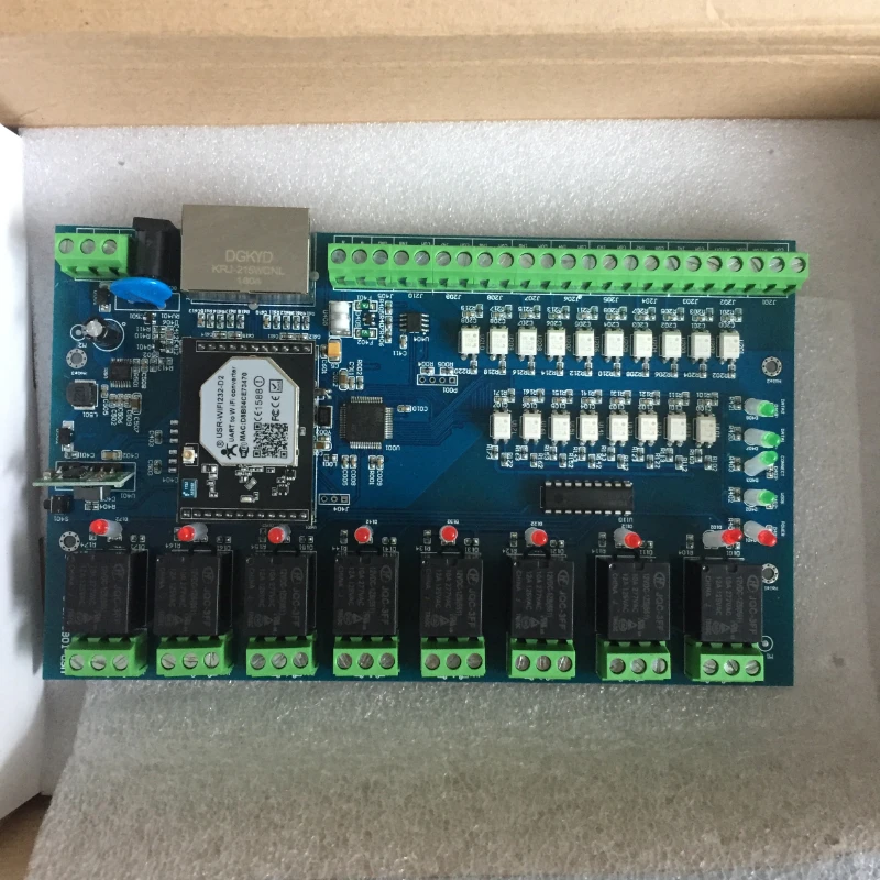 USR-IO88 WIFI Ethernet Controller 8 configurable input network relay Remote control board
USR-IO88 WIFI Ethernet Controller 8 configurable input network relay Remote control board