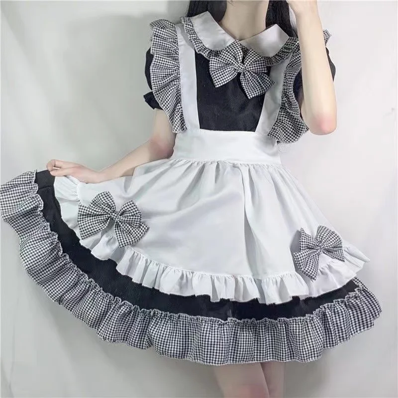 2022 Black and White Lolita Maid Costumes Women Lovely Maid Cosplay Costumes Vestido Animation Show Dress Clothes Maid Cosplay
2022 Black and White Lolita Maid Costumes Women Lovely Maid Cosplay Costumes Vestido Animation Show Dress Clothes Maid Cosplay