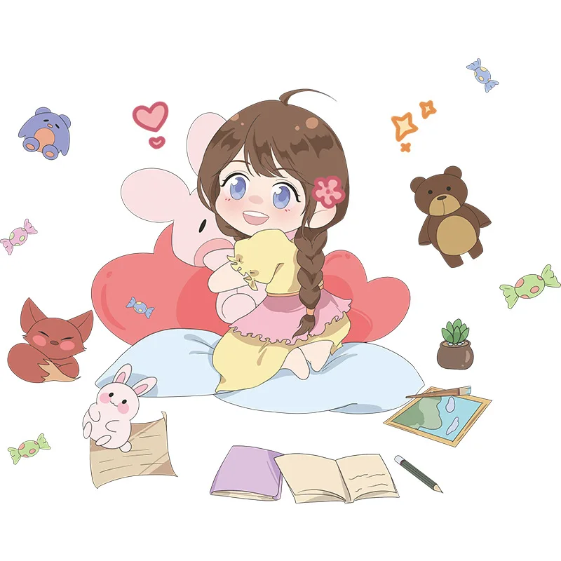 Super Cute Little Girls And Animals Make Your Room Unique Stickers Add Cuteness To Home House Wardrobe Refrigerator
Super Cute Little Girls And Animals Make Your Room Unique Stickers Add Cuteness To Home House Wardrobe Refrigerator