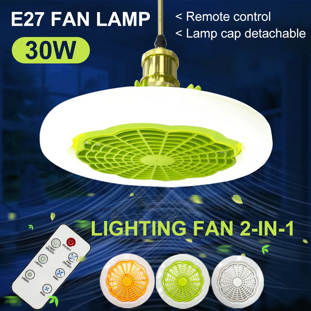30W Ceiling Fan With Remote Control E27 Ceiling Lighting Fan Lamp With Integrated Lights Bedroom Living Room Head Fan Lamp
30W Ceiling Fan With Remote Control E27 Ceiling Lighting Fan Lamp With Integrated Lights Bedroom Living Room Head Fan Lamp