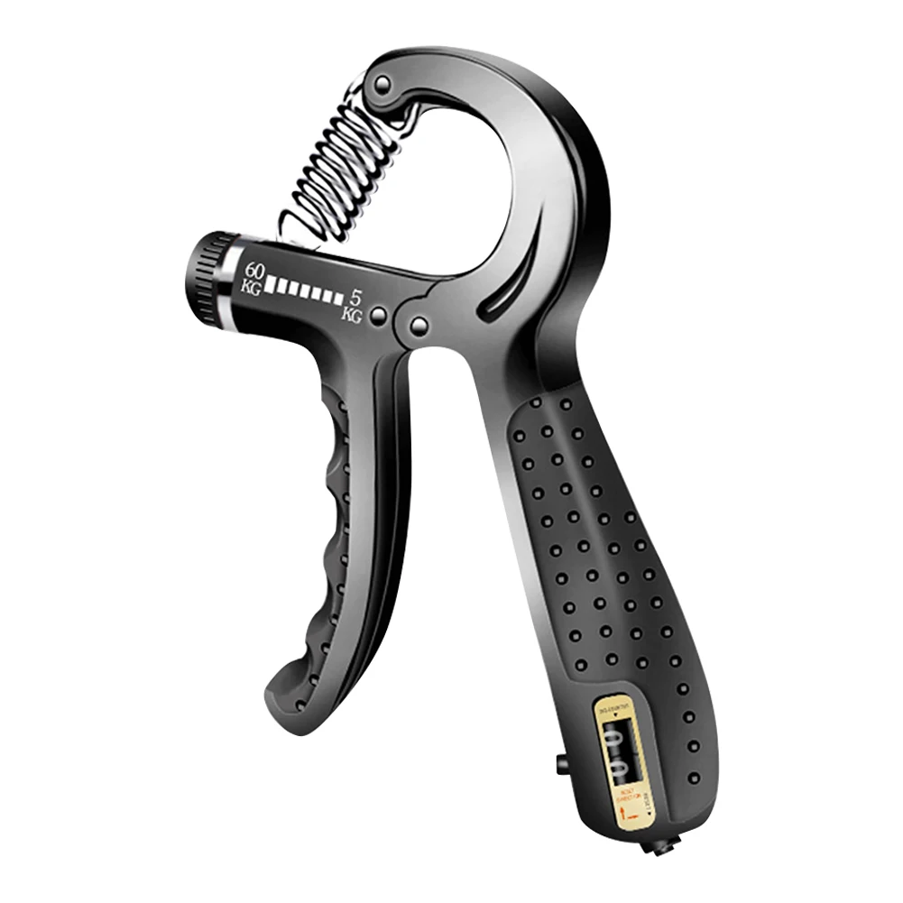Hand Gripper Adjustable Power Exerciser Fitness Equipment Spring Muscle Builder Black Plastic Finger Trainer R Shape Heavy Grips 
Hand Gripper Adjustable Power Exerciser Fitness Equipment Spring Muscle Builder Black Plastic Finger Trainer R Shape Heavy Grips