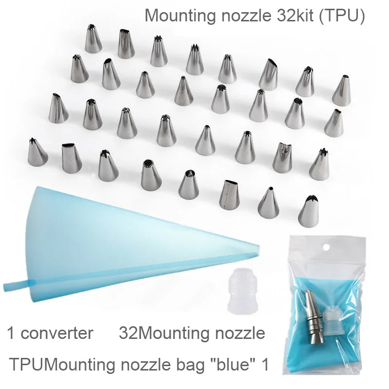 New Baking Tool PUT Material Stainless Steel Piping Nozzle Piping Bag EVA Material Cake Cream Cream Bag Set To Make Cake Tools
New Baking Tool PUT Material Stainless Steel Piping Nozzle Piping Bag EVA Material Cake Cream Cream Bag Set To Make Cake Tools