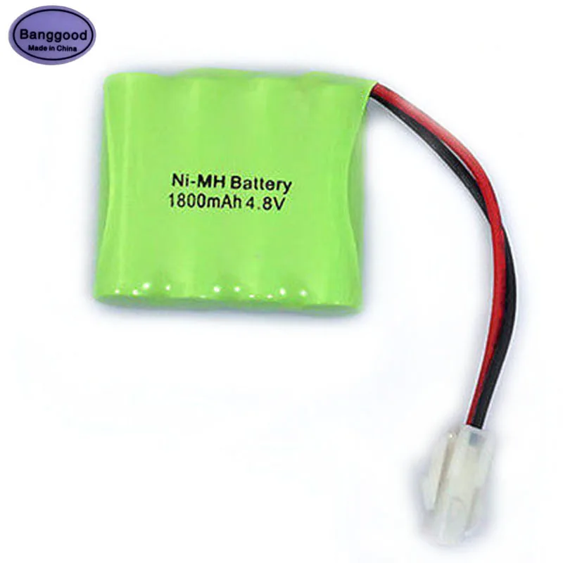 New Style Practical 4.8V 1800mAh 4x AA NIMH RC Rechargeable Battery Pack For Toys with Clip Tamiya Plug
New Style Practical 4.8V 1800mAh 4x AA NIMH RC Rechargeable Battery Pack For Toys with Clip Tamiya Plug